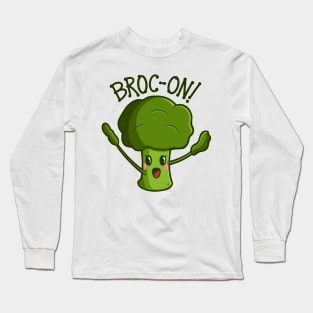 “Broc-On!” Rocking Broccoli Long Sleeve T-Shirt
